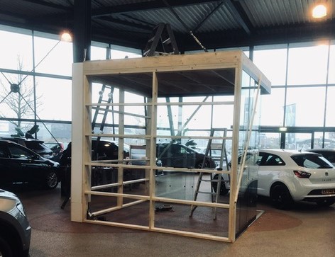 Showroom verbouwing Hardenberg